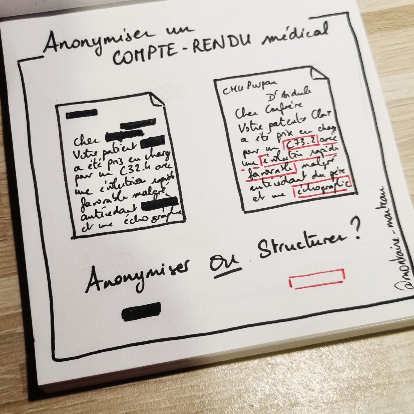 « Anonymiser ou structurer ? »