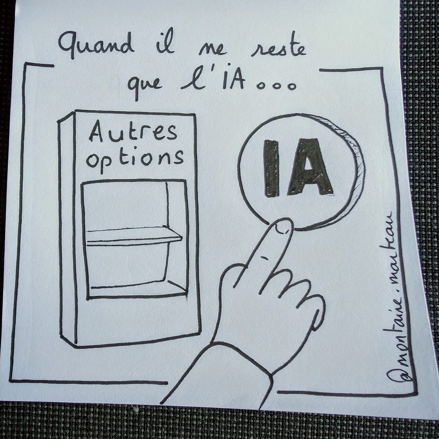 Quand il ne reste que l’IA, parce que les autres options sont vides.