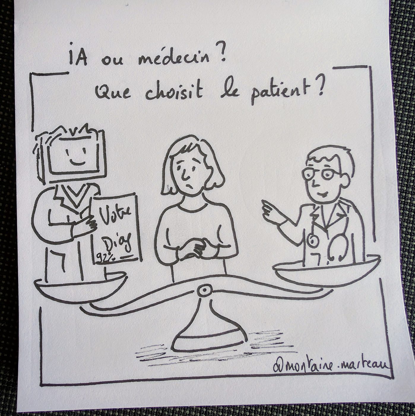 IA ou médecin ? Que choisit le patient ?