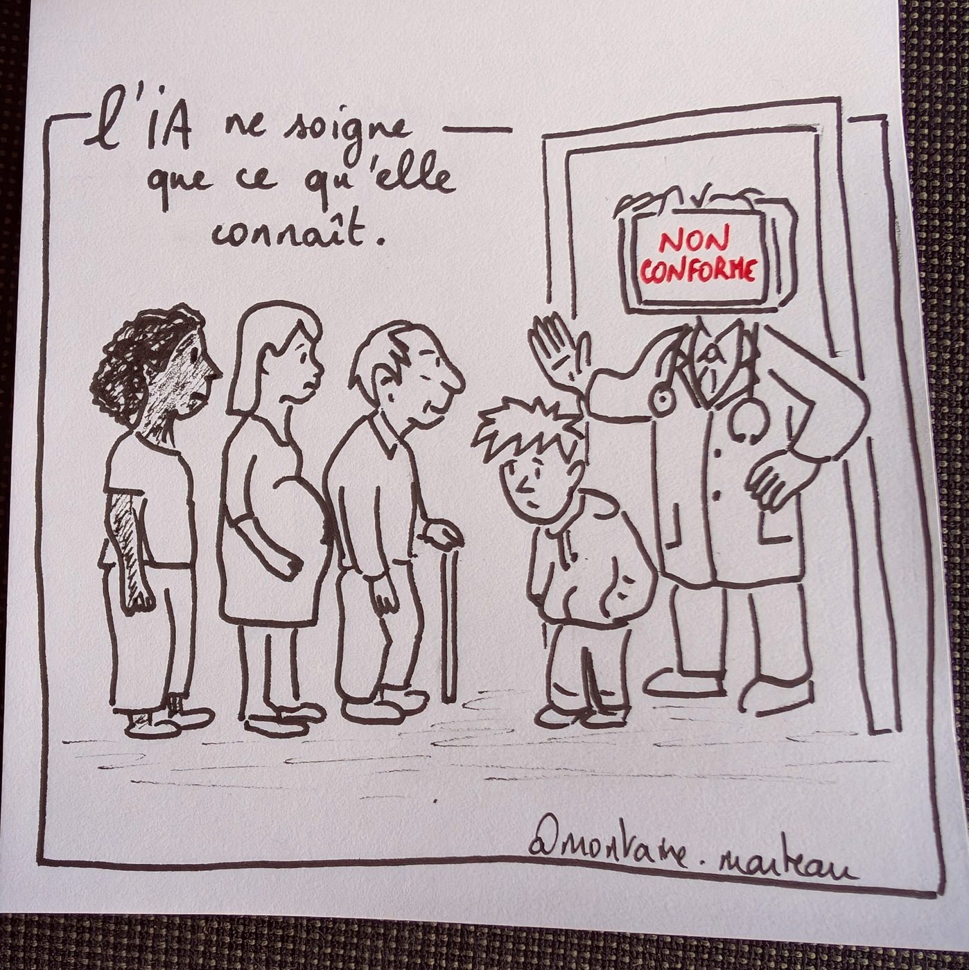 « L’IA ne soigne que ce qu’elle connaît. » Les autres sont déclarés « non conformes ».